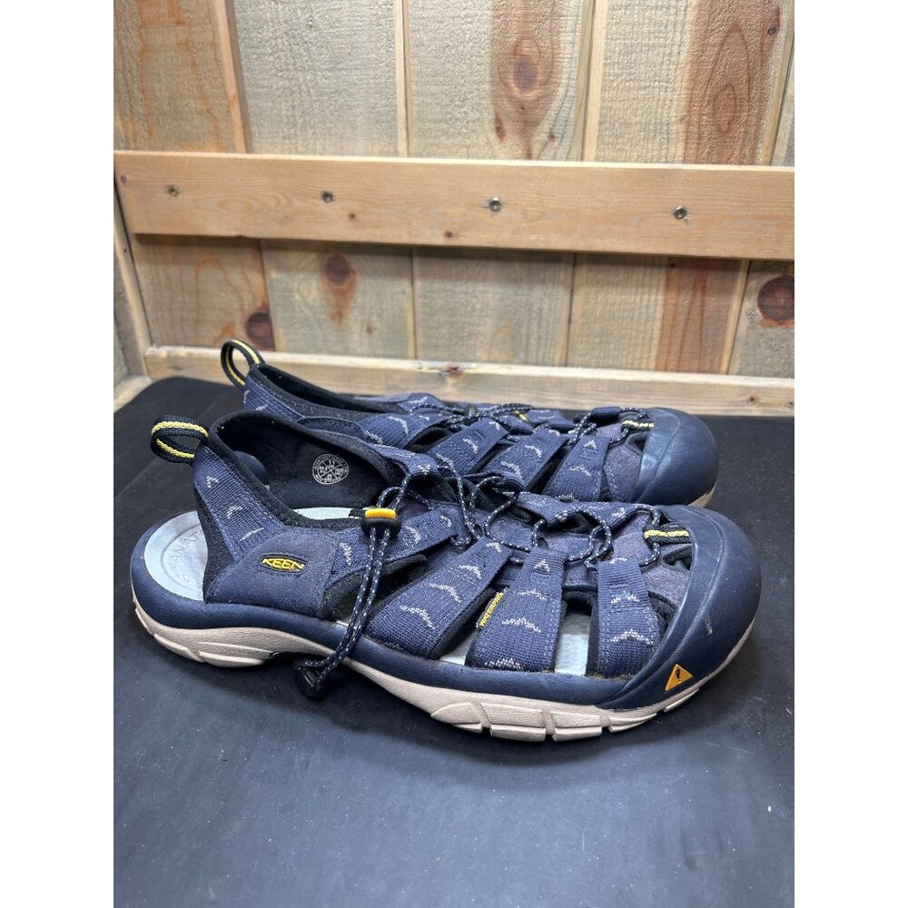 Keen Mens Newport H2 Sandals Size 11 Blue Anatomic Footbed